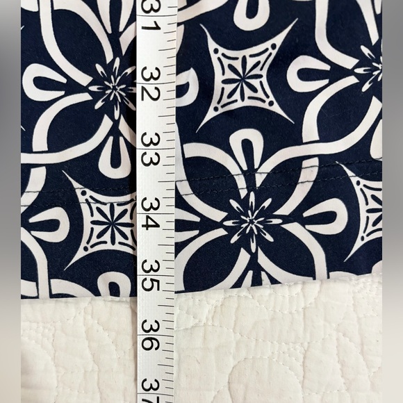 PRELOVED SZ L Lulu-B Navy and White Floral Dress - Picture 7 of 8